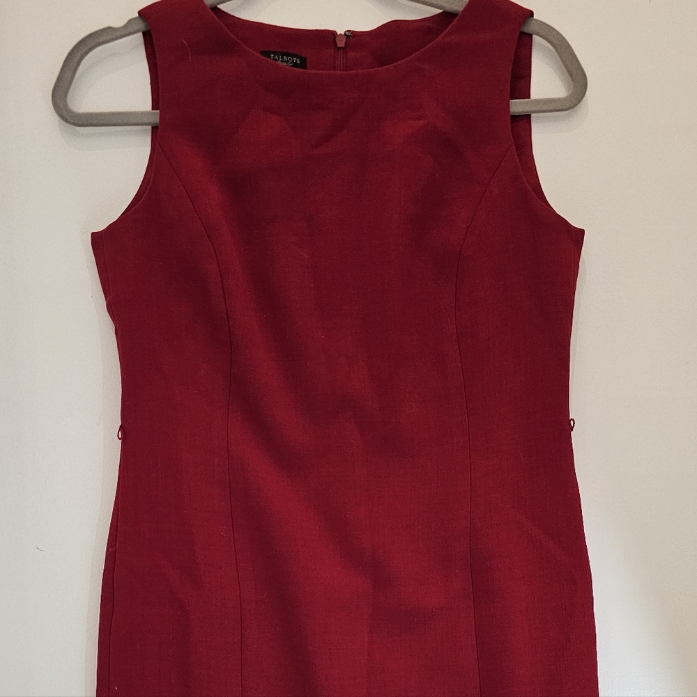 Talbots Strapless Dress in Rich Red - Picture 1 of 3